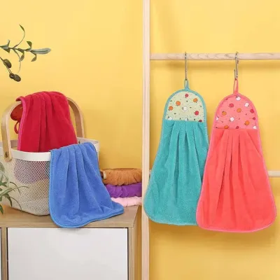 Multicolor Cotton Microfiber Hand Towel (1 pc)